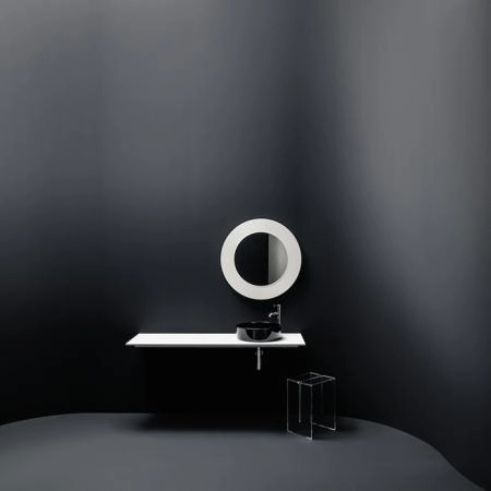 Laufen Kartell Зеркало круглое d=78см, настенное, без подсветки, цвет: белый