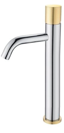 Смеситель STICK Boheme для умыв. выс. CHROME TOUCH GOLD_Комплект 122-CRG.2