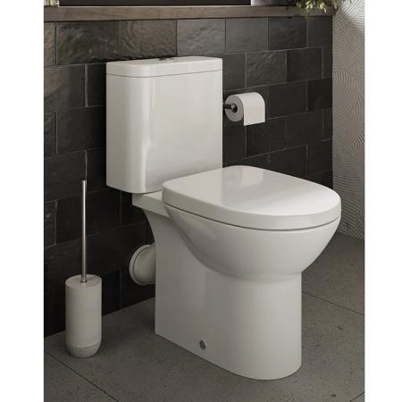 Roca Debba Round Унитаз моноблок 35x65см, безободковый, универсальный выпуск, цвет: белый