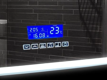 Зеркало Континент Demure LED 915х685 с многофункциональной панелью ЗЛП99