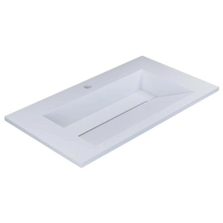Раковина для ванной полувстраиваемая Uperwood Next Premium 70 см, прямоугольная, белая