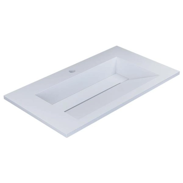 Раковина для ванной полувстраиваемая Uperwood Next Premium 70 см, прямоугольная, белая