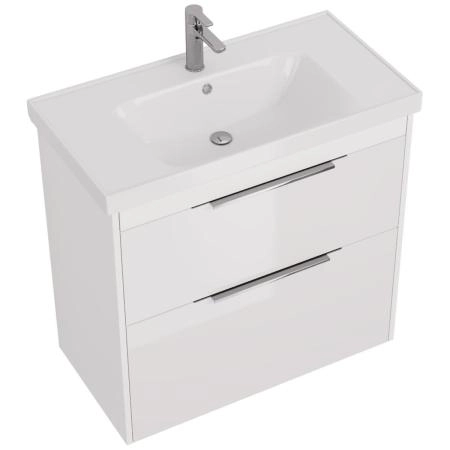 Тумба под раковину Dreja PRIME 90 см, подвесная/напольная, белый глянец 99.9302