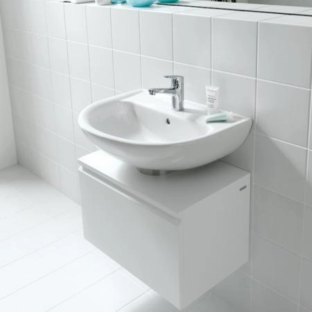 Laufen Pro Раковина 55х44х16 см, подвесная., с 1 отв., по центу, c переливом, цвет: белый