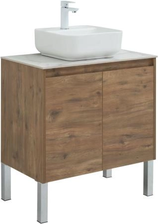Тумба под раковину Aquanet Nova Lite 75 дуб рустикальный (2 дверцы)