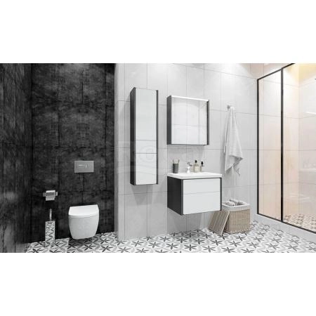 Тумба под раковину Roca Ronda 70 белый глянец/антрацит ZRU9302964