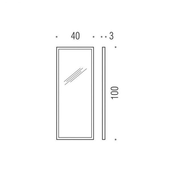 Зеркало Colombo Fashion Mirrors B2040 40х100см