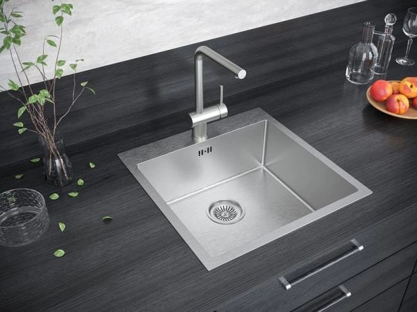 Кухонная мойка Paulmark KRONER PM215151-BS 510х510мм брашированная нерж. Сталь