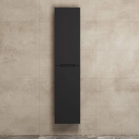 Шкаф-пенал для ванной Uperwood Tanos 33*27*150 см, подвесной, черный матовый левый