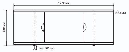 Экран под ванну EMMY Валенсия 1,8 м МАХ