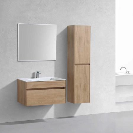 Тумба под раковину Vincea Chiara 800 подвесная, 1 выкатной ящик soft-close, N.Oak