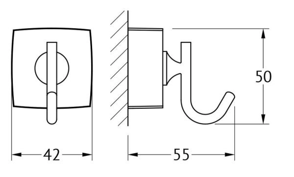Крючок FBS Esperado ESP 001 хром