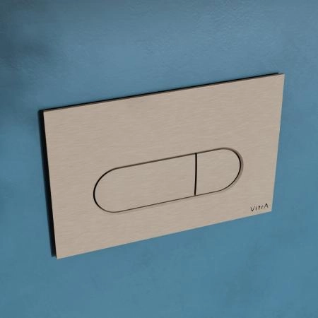 Кнопка смыва для инсталляции VitrA Root Round  740-2295 брашированный никель двойный смыв