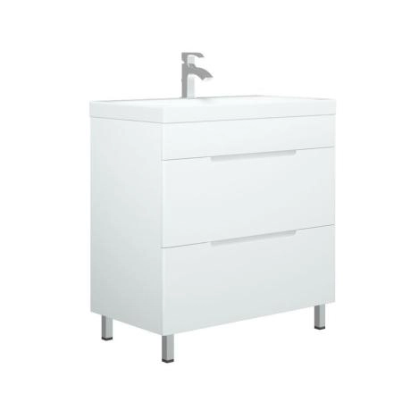 Тумба Corozo Мадисон 80 Z2, Люкс белая, Сомо 80 / Фостер 80  (раковина отдельно)