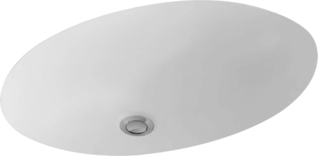 Villeroy&Boch Evana раковина для установки под столешницу 500x350 наружная сторона гглазурь,Evana,округлая,без отверстия д/смес.,с переливом,альп цвет