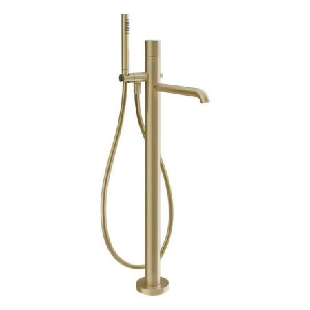 Gessi Habito Diamantato Смеситель для ванны, напольный, цвет: Brass Brushed PVD