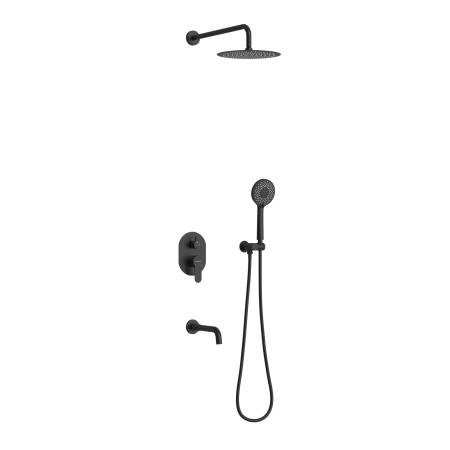 Душевой комплект BERGES VENTAS 3R BLACK, 73008 черный матовый