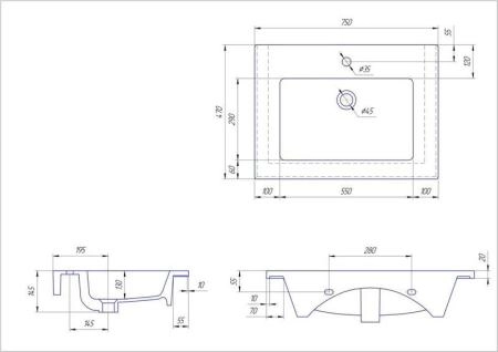 Тумба ASB-Mebel Мирано 75 Слоновая кость/Шиншилла серая