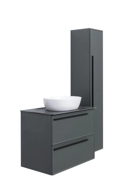 Тумба под раковину LA FENICE Elba Grigio TWIN серый 80 FNC-01-ELB-G-80-2 серый матовый зелёный матовый