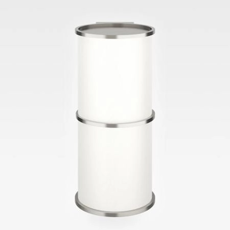 Armani Roca Baia Настенный LED светильник, полукруглая форма., цвет: brushed steel