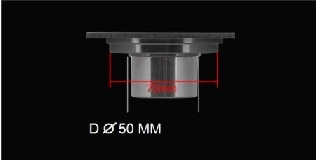 Душевой трап Gappo G81003-4 бронза 100x100мм