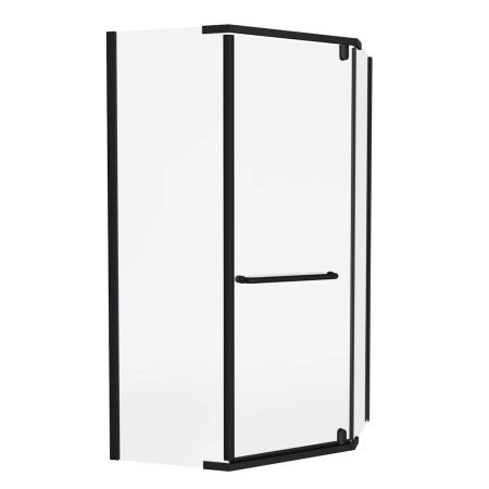 Душевой уголок KNOTLOR PENTA FCD100CG0BL 5-тиугольный 100х100х200, черный