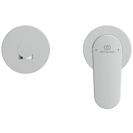 Ideal Standard Ceralife O Смеситель для раковины, настенный, излив: 18см., без донного клапана, для монтажа с A1313NU цвет: хром