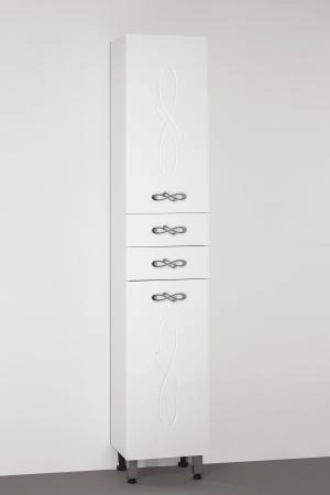 Шкаф для ванной Style Line Elfante Венеция 36 (2 ящика) белый напольный с ящиками