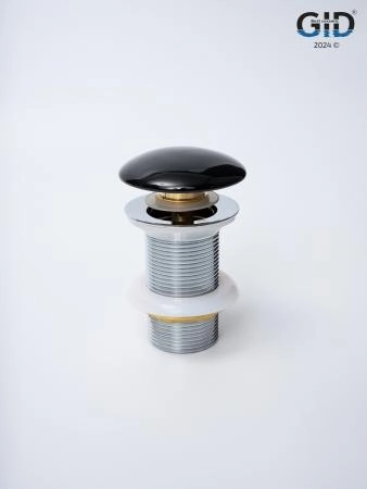 Донный клапан Gid без перелива Bl100 72201K черный глянцевый 7x7x10