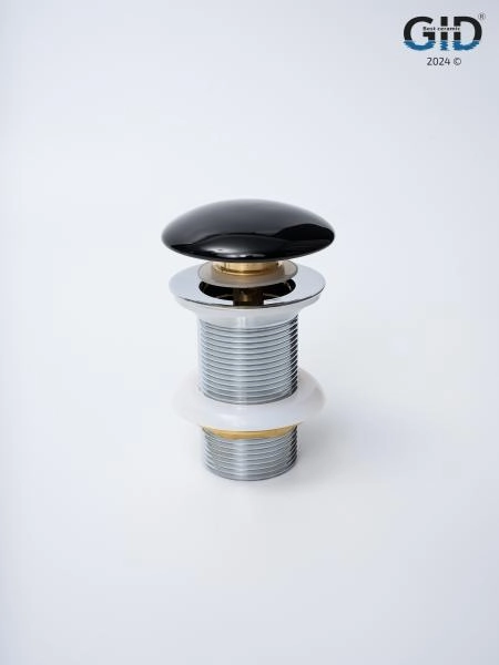 Донный клапан Gid без перелива Bl100 72201K черный глянцевый 7x7x10