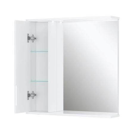 Зеркало-шкаф с LED подсветкой Volna Joli 70 левое (белый)