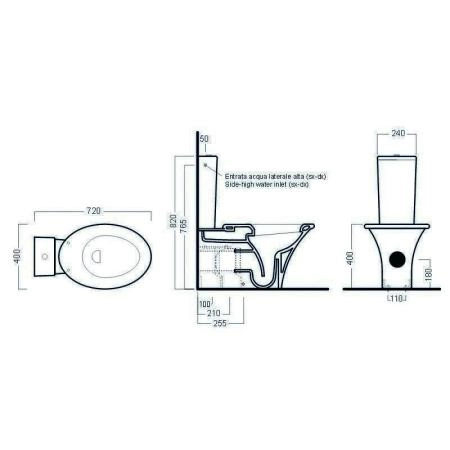 Унитаз Hatria Sculture YXZ4 напольный