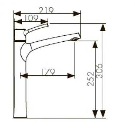 Смеситель для раковины KAISER Stick (49133) хром