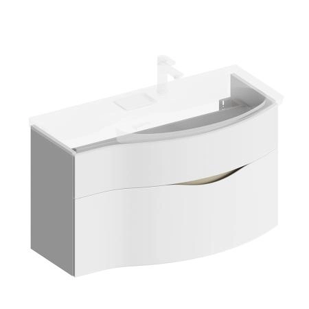 Тумба Kerama Marazzi RIVA РИВА RV.100Rh\WHT.M 100 см правая, белая матовая