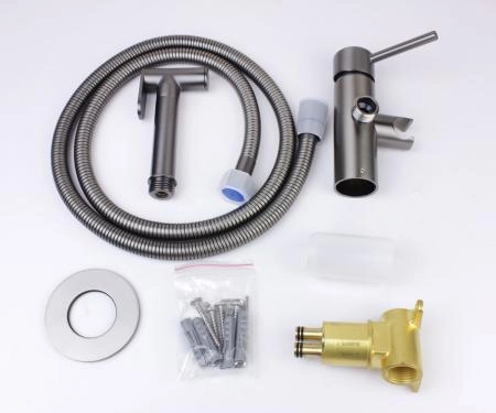 Гигиенический душ встраиваемый со смесителем ЛИБЕРТИ 701GG графит