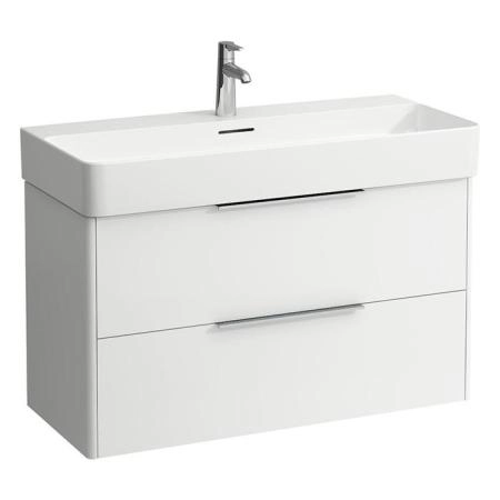 Laufen Base База с раковиной, 93х39х53см, подвесная, c 2 ящиками, покрытие LCC, цвет: белый глянцевый