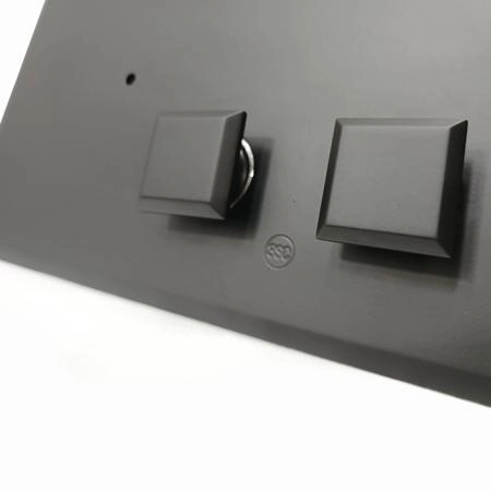 3SC SQUARE pLAQUE Клавиша смыва для бачков Geberit UP320/720, 33x2,5xh17, материал: латунь, цвет: чёрный матовый