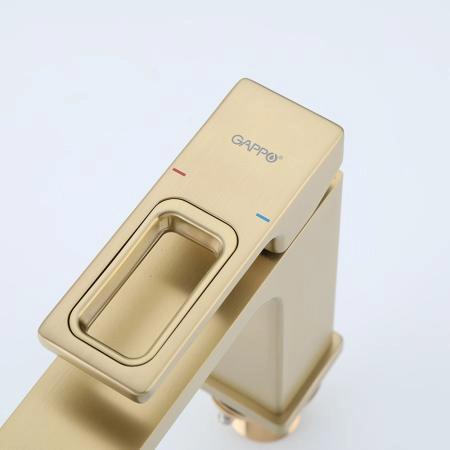 Смеситель GAPPO G1017-3 для раковины, золотой сатин