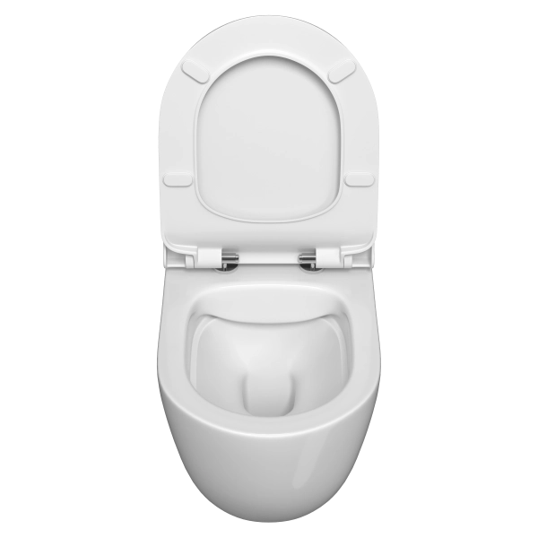 Инсталляция с унитазом VitrA Mia Round  9873B003-7205 комплект 3 в 1 с сиденьем микролифт безободковый