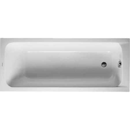 Duravit D-Code Ванна акриловая 170х70см., встраиваемая, с 1 наклоном для спины, выпуск в зоне ног, цвет: белый