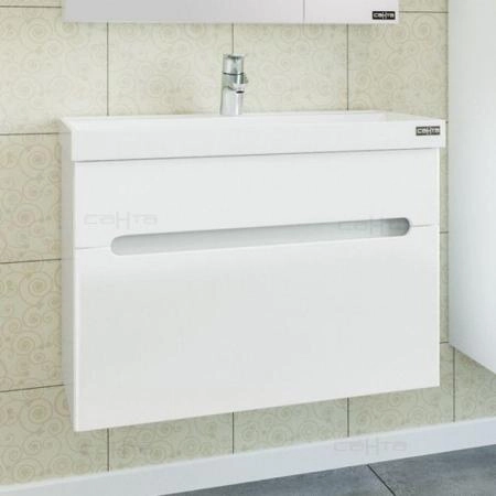 Тумба под раковину СаНта Лондон 70 224003л, подвесная (2 ящ.)