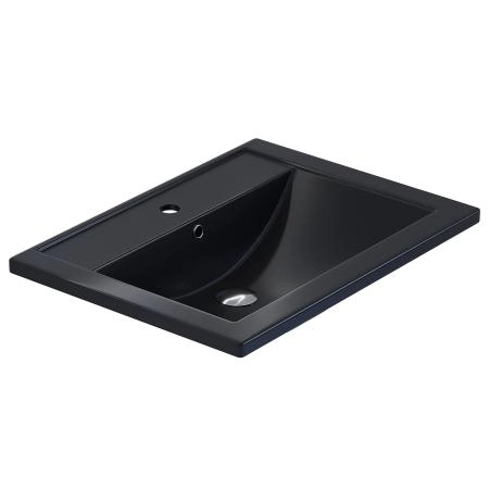 Раковина кварцевая Uperwood Foster Quartz 60 см, черная матовая, уголь