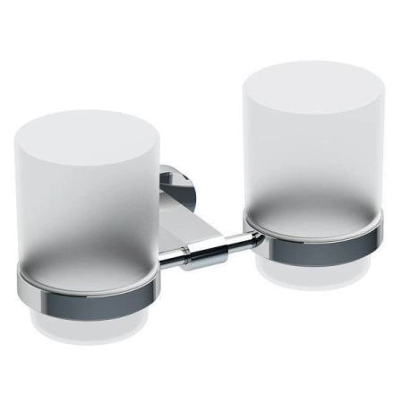 Держатель с двумя стаканами Ravak Chrome CR 220.00 (стекло) X07P189