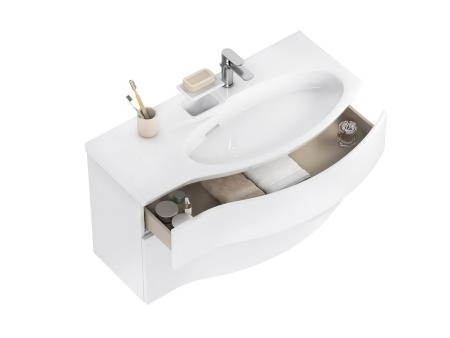 Тумба Kerama Marazzi RIVA РИВА RV.100Rh\WHT.M 100 см правая, белая матовая