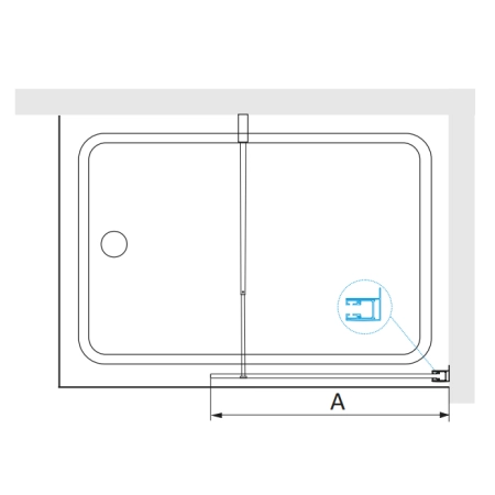 Шторка на ванну RGW Screens SC-051 60 см прозрачное Хром неподвижная 351105106-11