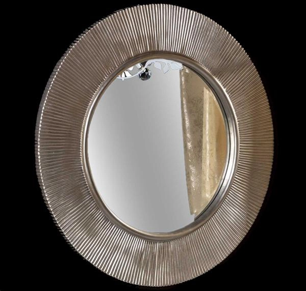 Зеркало Boheme SHINE серебро глянец с подсветкой d82 528-SL light