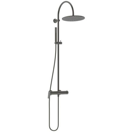 Ideal Standard La Dolce Vita Душевая система, с настенным смесителем для душа, верхний душ 30см., душевая лейка Stick, шланг Idealflex 175см., цвет: PVD Magnetic Grey (Магнит)