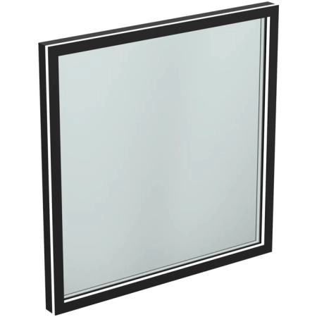Ideal Standard Conca Квадратное зеркало 60см, диаметральная светодиодная подсветка, цвет: черный
