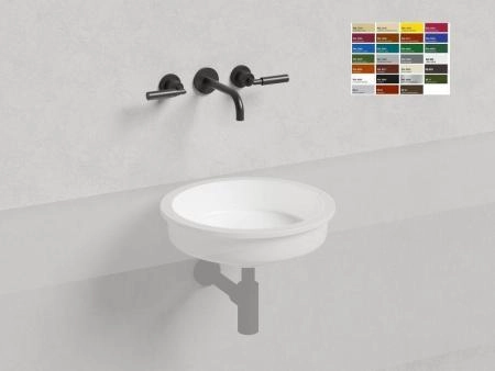 Раковина Salini MAREA 05 S-Stone покраска RAL матовая 42x42 1802205MF встраиваемая