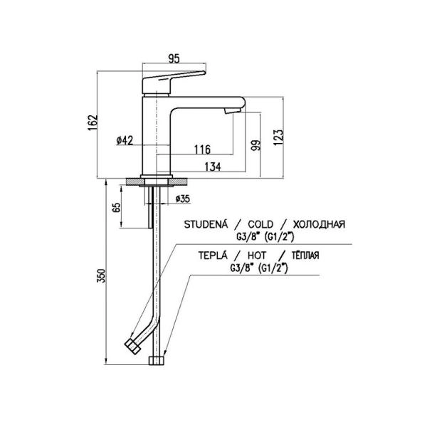 Смеситель Rav Slezak СOLORADO CO128.5 для раковины